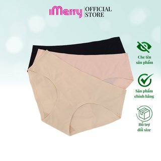 Quần lót nữ bonding iMERRY cạp thấp không đường may,không gây hằn vết,thiết kế bề mặt lỗ li ti,thoáng khí VQ030