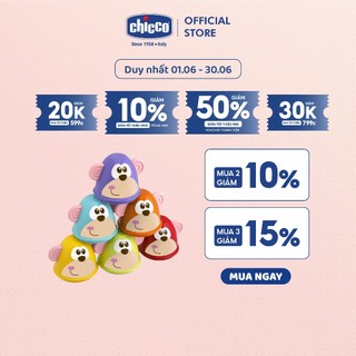 Đồ chơi Bowling khỉ con Chicco 18M+ (Bộ 6 chiếc)