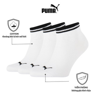 Puma Combo 3 đôi tất thể thao nam nữ Unisex dáng cổ ngắn - Puma Unisex Quarter