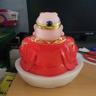 thần tài ông địa đỏ ( bột đá )
