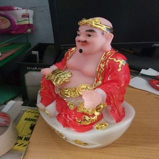 thần tài ông địa đỏ ( bột đá )