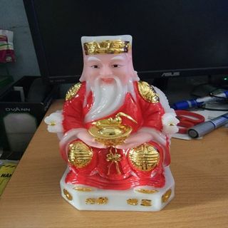 thần tài ông địa đỏ ( bột đá )