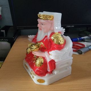 thần tài ông địa đỏ ( bột đá )