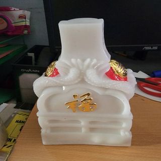 thần tài ông địa đỏ ( bột đá )