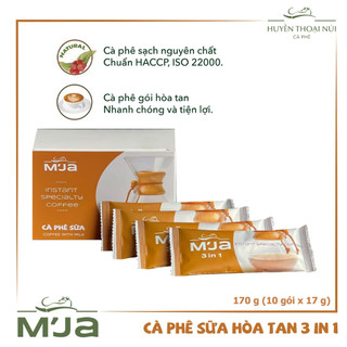 Cà phê hòa tan sữa đặc sản m'ja 3in1 hộp 170g