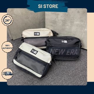Túi đeo chéo new era - đen trắng kem