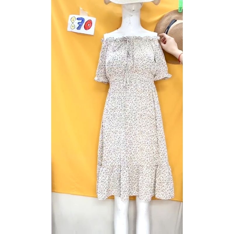 đầm bẹt vai (dưới size M+). S870