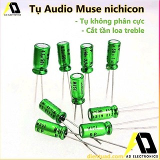 Tụ điện Audio không phân cực Nichicon BP MUSE Bennic chất lượng cao diy loa di động from dientuad