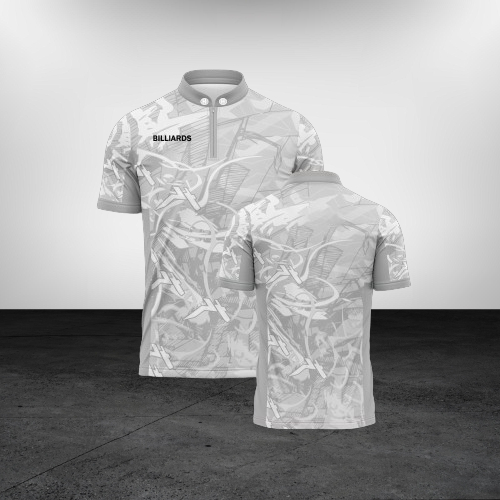 Áo Thi Đấu Billiards Hvstore Cao Cấp - Vải Thun Lạnh Co Giãn 4 Chiều Thoáng Mát, Thiết Kế Trừu Tượng