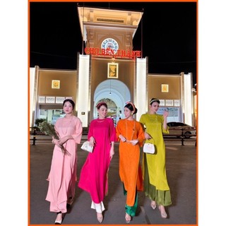 gấm suông xanh ngọc cô tròn