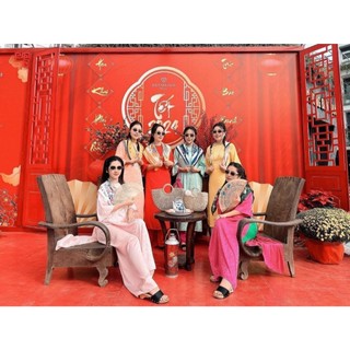 gấm suông xanh ngọc cô tròn