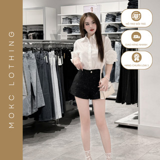 Set áo sơmi mix quần sooc năng động dạo phố cafe cuối tuần cực xinh