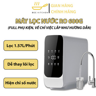 (Water Purifier) Máy lọc nước RO Beemi 600G cao cấp, máy lọc nước uống trực tiếp, máy lọc nước để gầm