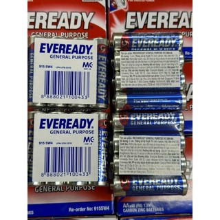 Pin 2aa xanh và 3aaa eveready general purpose