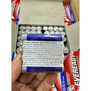 Pin 2AA  xanh và 3AAA EVEREADY General Purpose (Vĩ 4 viên)