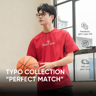  Áo Phông Nam/Nữ/Unisex Guy's Closet "Perfect Match" - Thiết Kế Tối Giản, Thời Trang - Màu Xanh, Đỏ