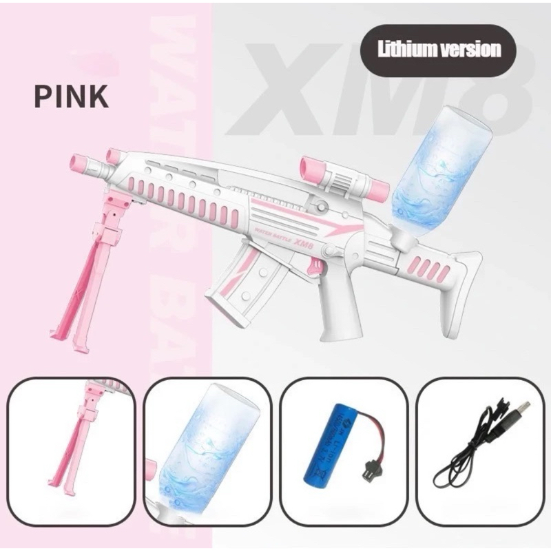 Súng phun nước tự động, pin sạc, dung tích lớn, công suất cực mạnh, tầm xa 8-10m