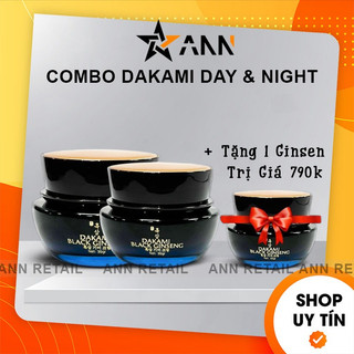 Combo 2 hộp kem face sâm đen dakami ginseng day & night