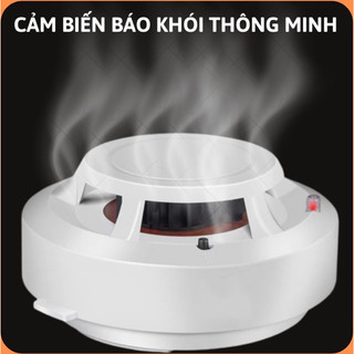 Cảm biến báo khói thông minh MTH M209 cảm ứng báo cháy độc lập báo khói không dây đầu báo khói chuông báo cháy MTH M209