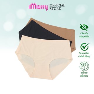 Quần lót nữ bonding iMERRY cạp cao không đường may,không gây hằn vết,thiết kế bề mặt lỗ li ti,thoáng khí VQ030A