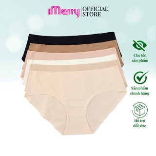 Combo 6 quần lót nữ bonding iMERRY cạp thấp không đường may,không gây hằn vết,thiết kế bề mặt lỗ li ti,thoáng khí VQ030