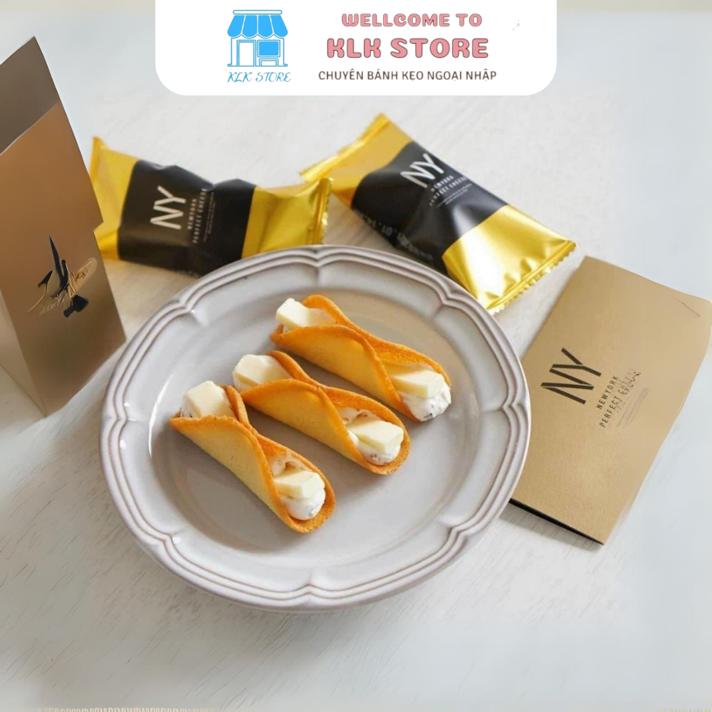 Bánh New York Perfect Cheese Nhật Bản, Bánh NY Nhật - Hộp 12 Bánh Kết Hợp Độc Đáo Giữa Socola Trắng Phomai Béo Ngậy Nhật