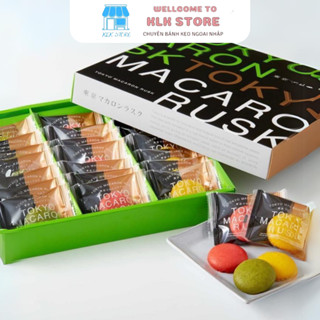 Bánh Macaron Nhật Bản Cao Cấp - TOKYO MACARON RUSK  Ngoài Giòn Trong Vị Hạnh Nhân KLK Store