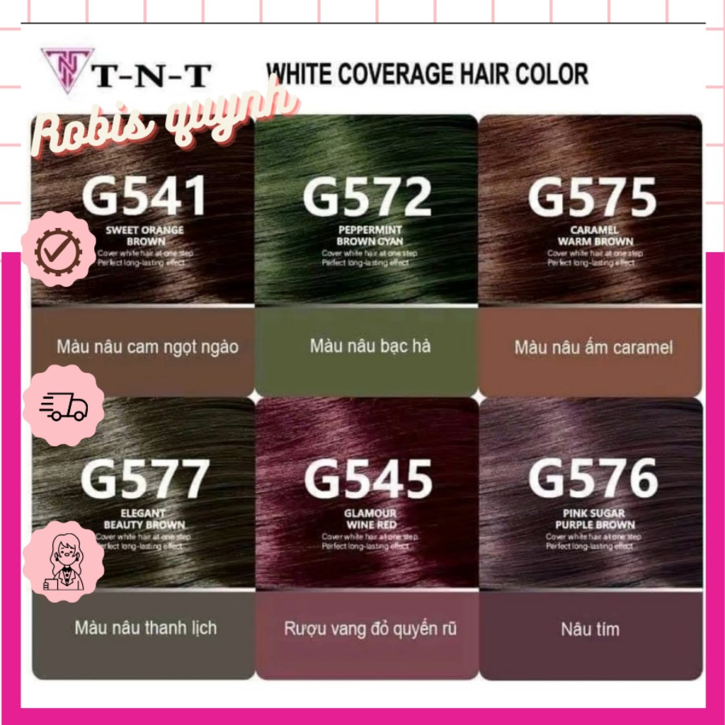 Nhuộm Phủ Bạc Túi TNT Có 6 Màu Lựa Chọn ( 500g/ 1 túi )