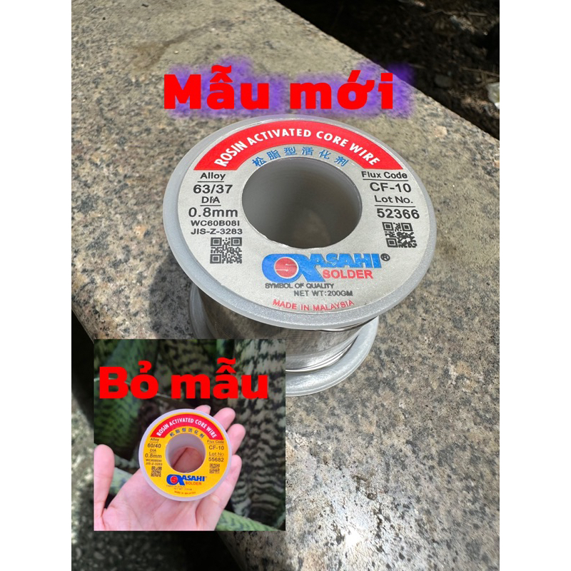 200gram Chì asahi 0.6-0.8