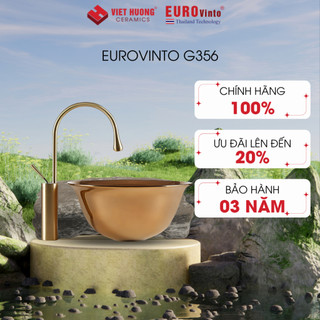 Bồn rửa mặt lavabo Eurovinto G356 dương bàn mạ crom cao cấp kiểu dáng sang trọng