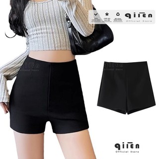 Quần Short Dance BIGSIZE <75kg QIIEN, Quần Short Lưng Cao Co Giãn, Quần Đùi Cạp Khóa Umi Hàn Cao Cấp CV022