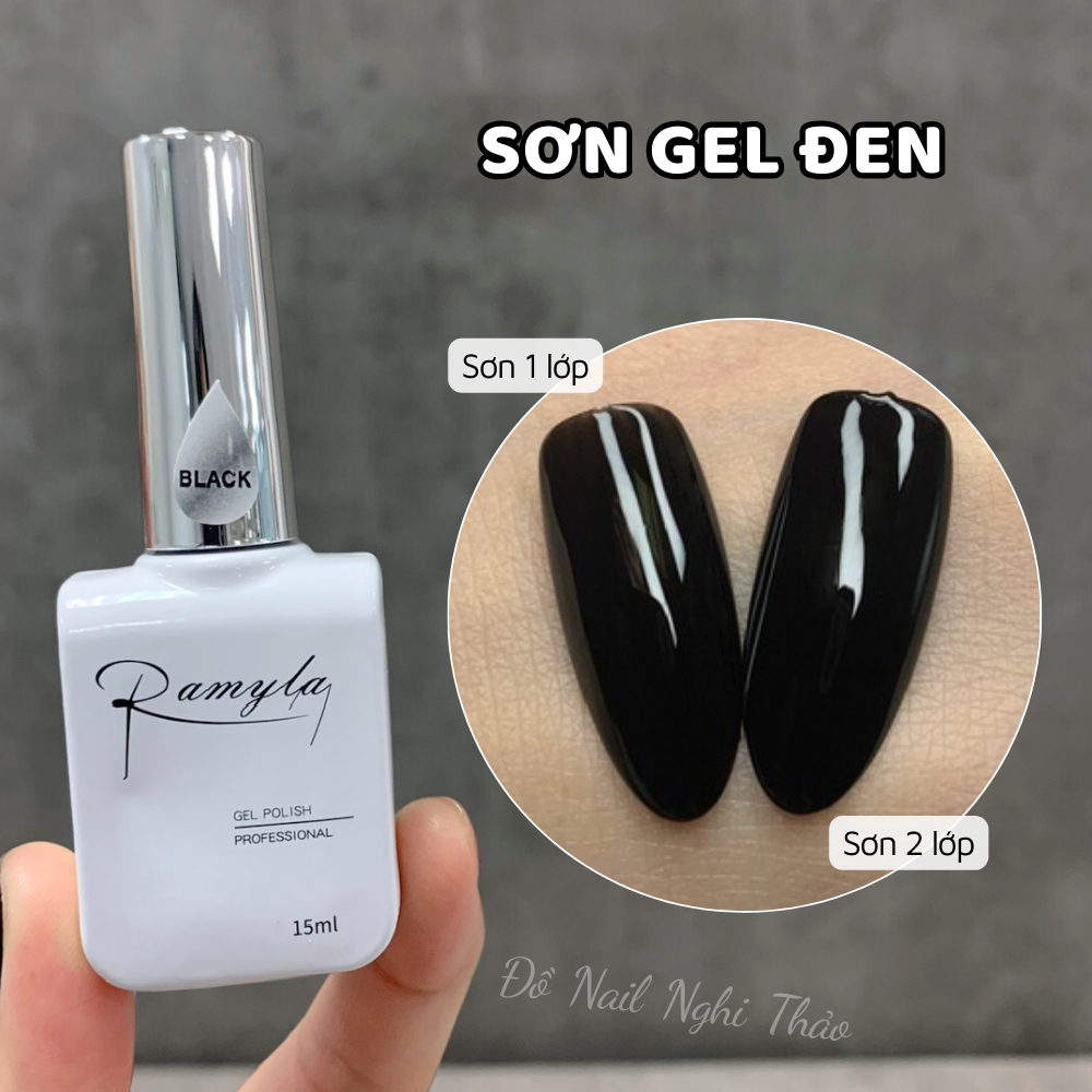 Sơn gel đen trắng nước gạo RAMYLA 15ml | BigBuy360 - bigbuy360.vn
