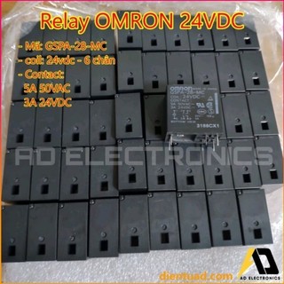 Rơ le relay omron 24vdc 6 chân 5a 50vac / 3a 24vdc diy relay bảo vệ loa