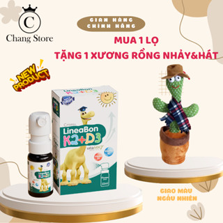   MẪU MỚI - TẶNG XƯƠNG RỒNG CÓ NHẠC VÀ HÁT  Xịt D3k2 Lineabon dung tích 10ml dạng XỊT cho bé 