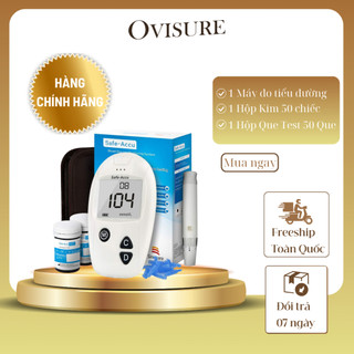  Máy Đo Đường Huyết Sinocare Safe - Accu Chính Hãng Kèm 50 Kim Que Thử + 50 Kim