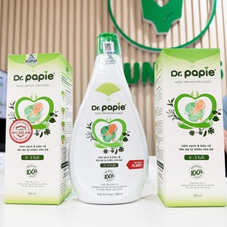 Nước tắm gội thảo dược Dr Papie 230ml 500ml cho bé sơ sinh [ CHÍNH HÃNG ] sữa tắm Dr papie