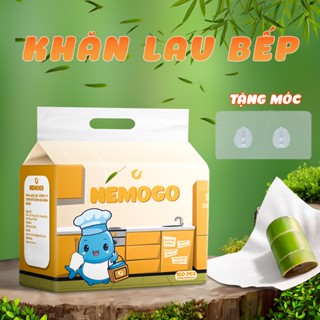 Khăn lau bếp Nemogo treo tường tiện lợi, giấy vải đa năng thấm hút tốt Nemogo