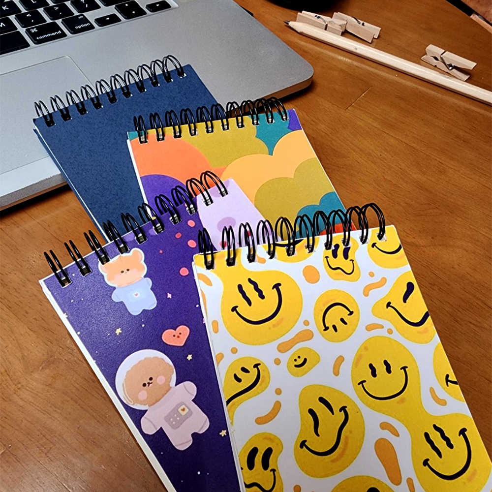 Sổ tay mini lò xo - A6 - ruột trơn