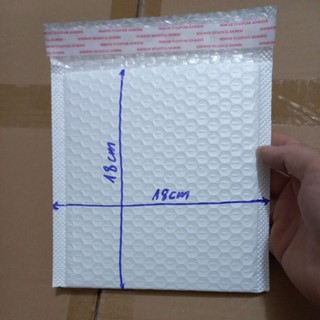 Combo 50 túi xốp đóng hàng chống sốc kt 18x18 túi gói hàng có lót bóng khí