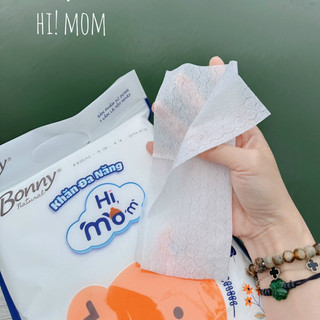 Khăn vải khô đa năng cao cấp Himom, công nghệ giấy 4D dạng lưới bản to rộng