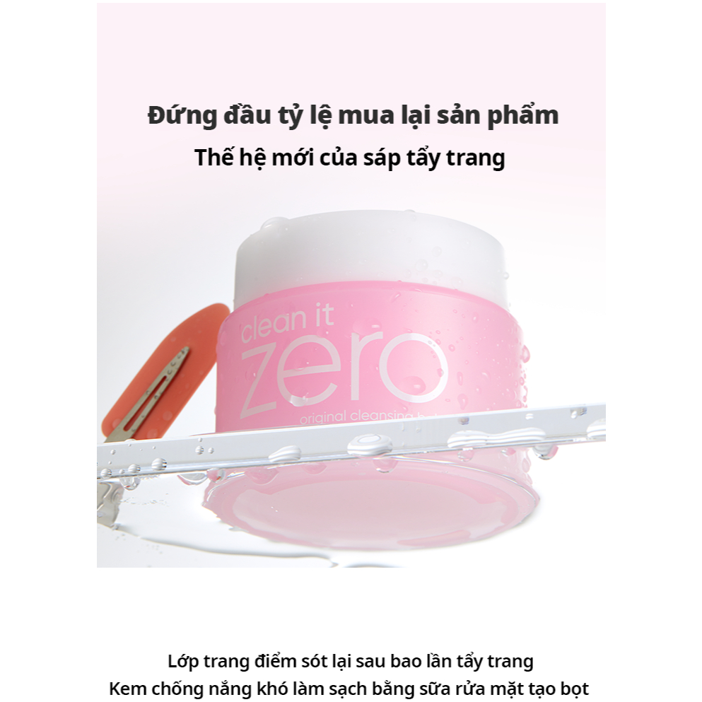 [Renewal] Sáp tẩy trang Banila Co C​l​e​a​n It Z​e​r​o C​l​e​a​n​s​i​n​g B​a​l​m O​r​i​g​i​n​a​l 100/180ML cho mọi da | BigBuy360 - bigbuy360.vn