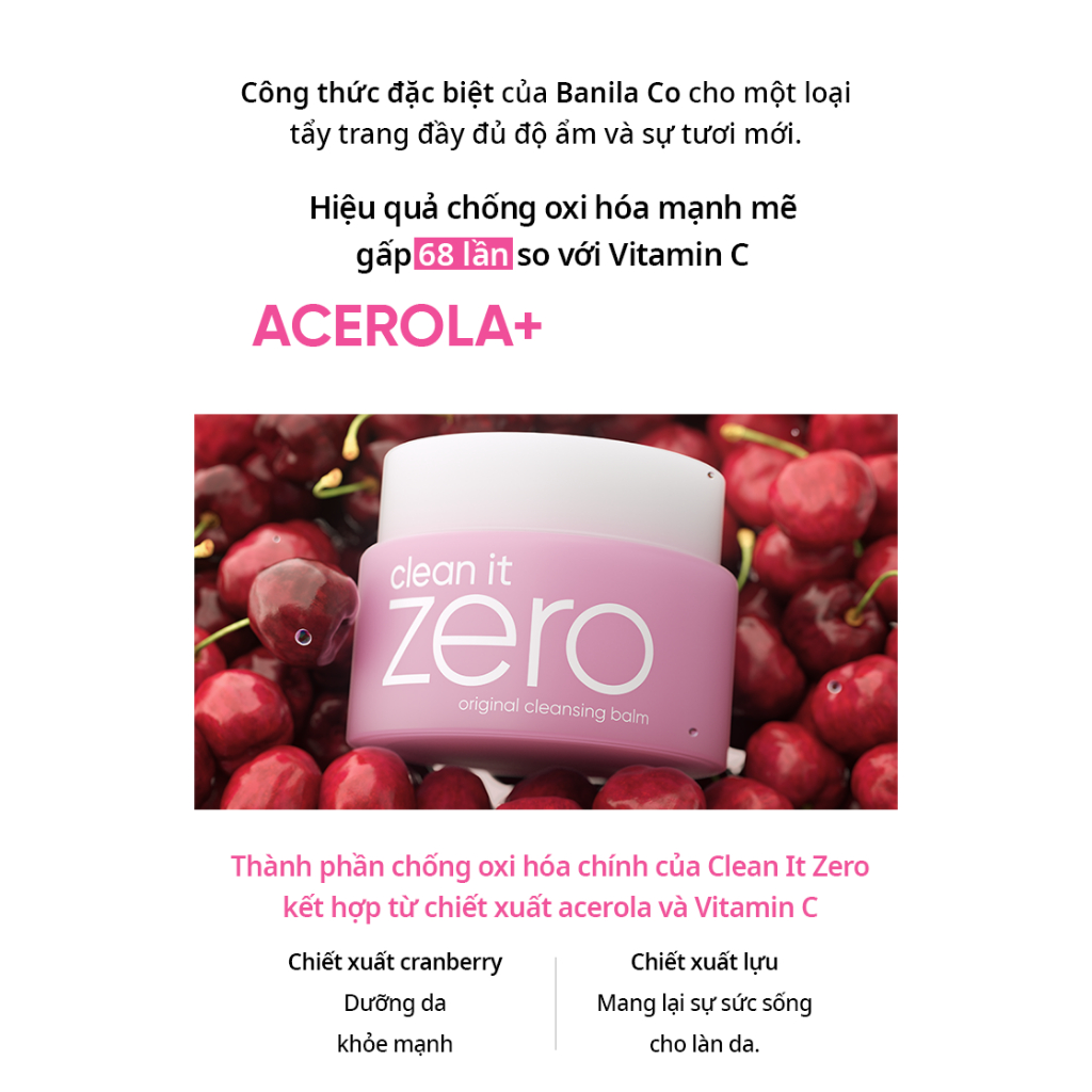 [Renewal] Sáp tẩy trang Banila Co C​l​e​a​n It Z​e​r​o C​l​e​a​n​s​i​n​g B​a​l​m O​r​i​g​i​n​a​l 100/180ML cho mọi da | BigBuy360 - bigbuy360.vn