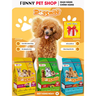 Thức ăn hạt cho chó Poodle Dog Smile - Hạt cho chó con, hạt cho chó lớn trưởng thành bao 500g hoặc 2Kg