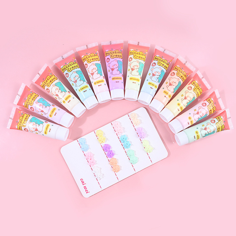 COMBO 10 Keo kem tuýp 15ml cho các bạn Trang Trí Toploader, Kẹp Tóc, Vỏ Ốp Điện Thoại (Tặng đầu bắt 