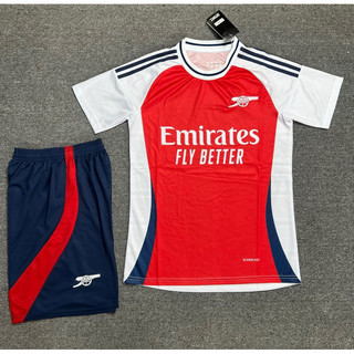 Áo Bóng Đá CLB Arsenal Sân Nhà 24/2025 - Chuẩn Thi Đấu - Vải Mè Gai Mịn