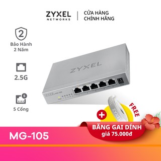 Switch multi-gigabit zyxel mg-105 | 5 cổng 2.5g dành cho hộ gia đình và soho