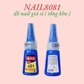 Keo dán móng tay giả 401 chai 20g , Loại 100% Stronger chính hãng