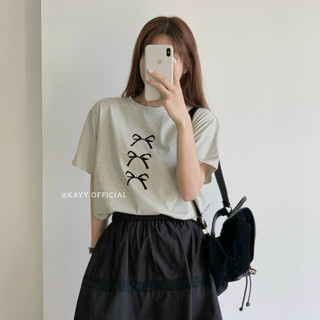 KAYY. Áo pull kẻ in nơ _ p1267