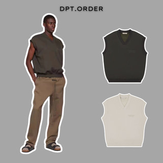 Áo vest v neck essentials fog ss23