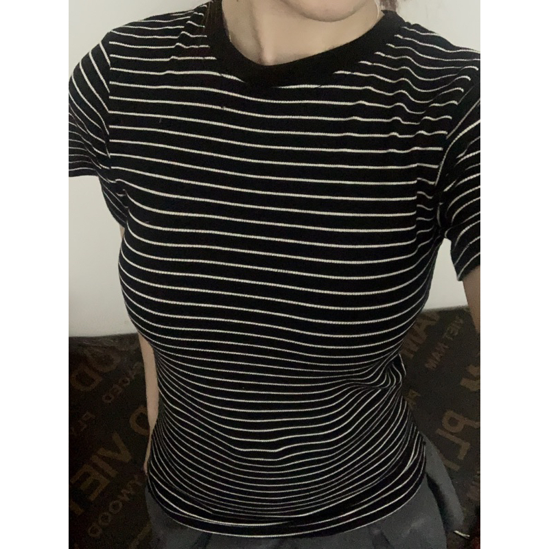 áo thun tăm xám, đen, trắng, body, dễ mặc dễ phối đồ, baby tee | BigBuy360 - bigbuy360.vn